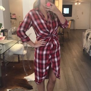 Zara flannel dresz